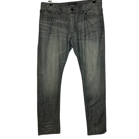 John Varvatos Star U.S.A Other - John Varvatos Men's Sz 36x33 Star USA Dark Gray Button Fly Jeans Slim Straight